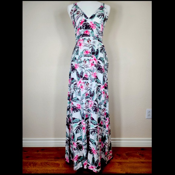 Sim & Sam | Dresses | Nwt Sim Sam Floral Hibiscus Tropical Vacation ...